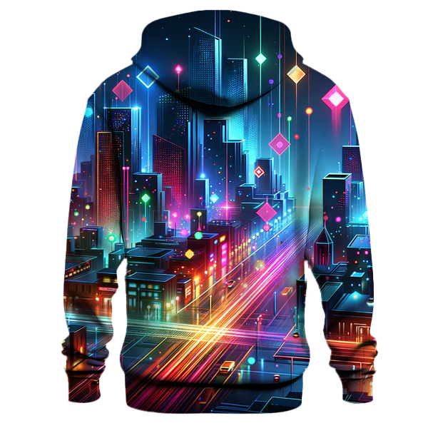 Futuristic Neon Lights Hoodie