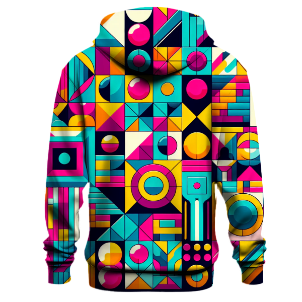 Vibrant Geometric Fun Hoodie