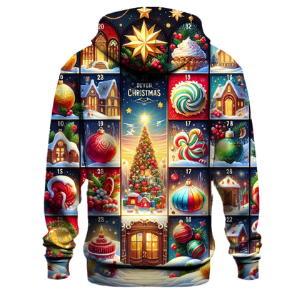 Festive Advent Calendar Countdown Hoodie