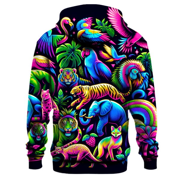 Neon Animal Fusion Hoodie