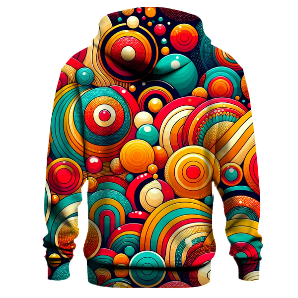 Groovy Circles Of Joy Hoodie Custom Hoodies