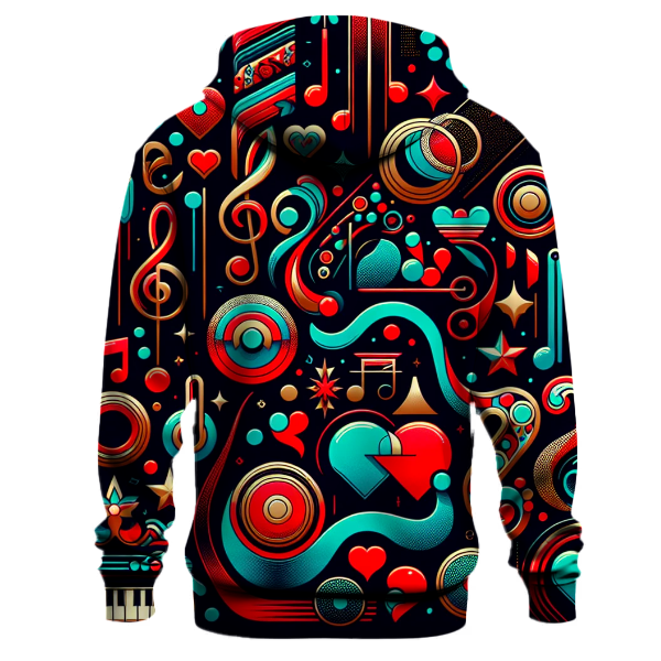 Retro Music Notes Hoodie