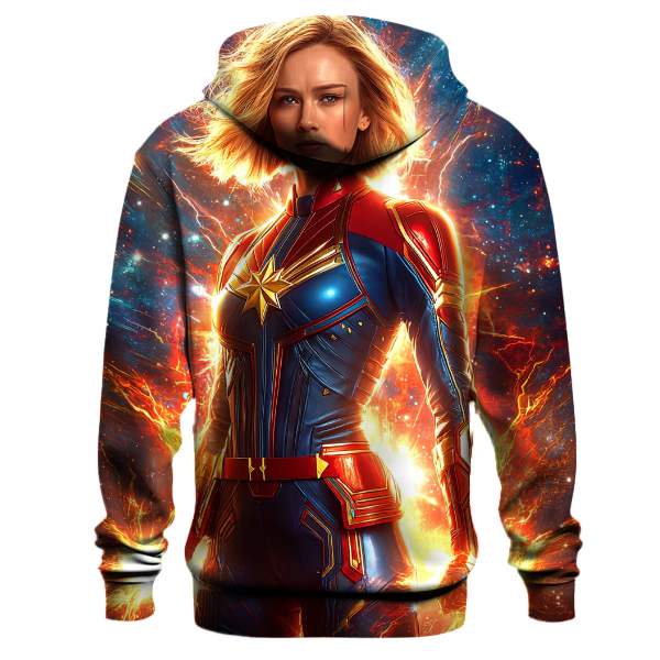 Brie Larson Cosmic Empowerment of Captain Marvel Hoodie