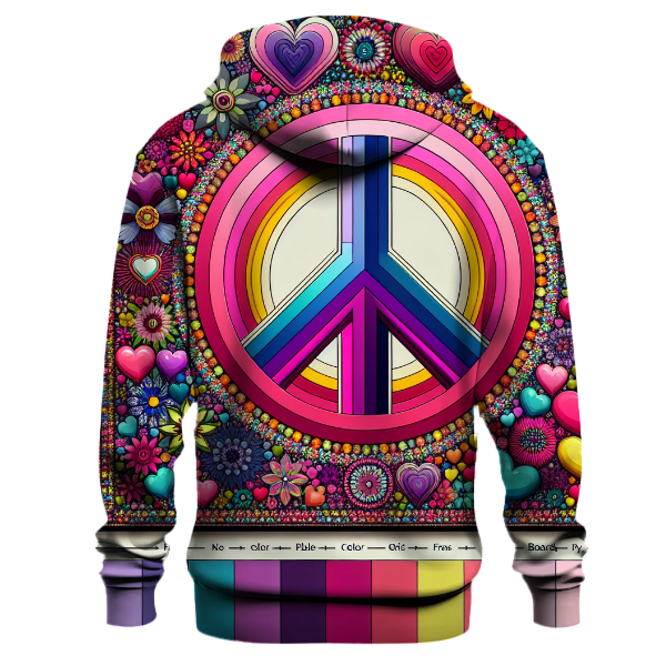 Vibrant Peace and Love Hoodie