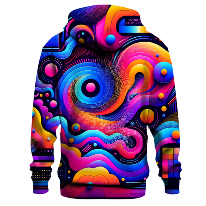 Neon Mirage Design Hoodie Custom Hoodies