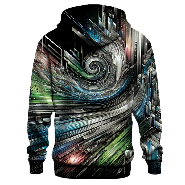 Retro Techno Scape Hoodie