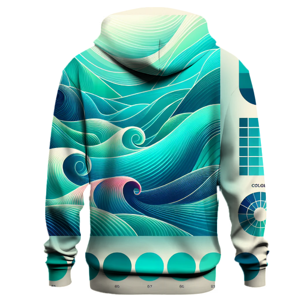 Radiant Ocean Hoodie Embroidered Hoodies