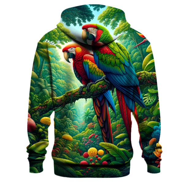 Tropical Parrot Paradise Hoodie