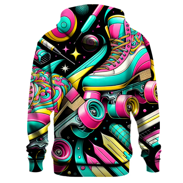 Neon Retro Roller Hoodie