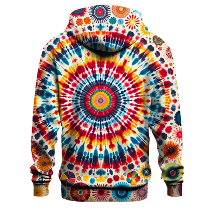 Vibrant Rainbow Tie-Dye Hoodie