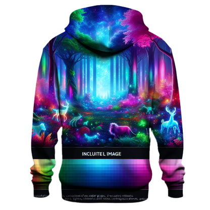 Electric Neon Forest Hoodie