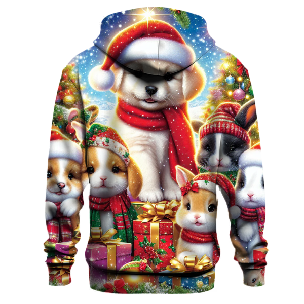 Whimsical Christmas Animals Hoodie