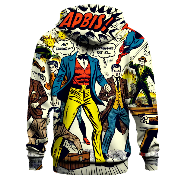 Vintage Comic Style Hoodie