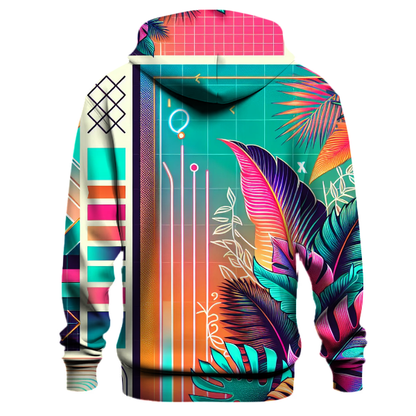 Tropical Vibes 80s Hoodie