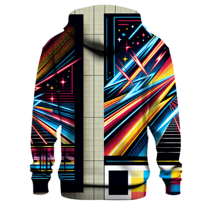 Retro Laser Lines Hoodie