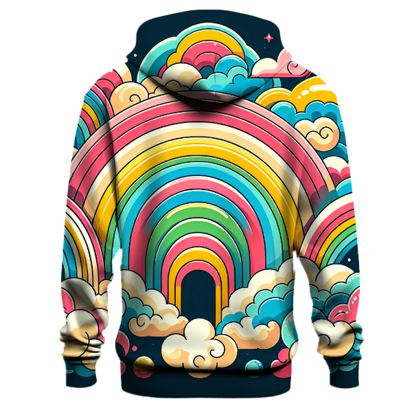 Whimsical Rainbow Dreams Hoodie