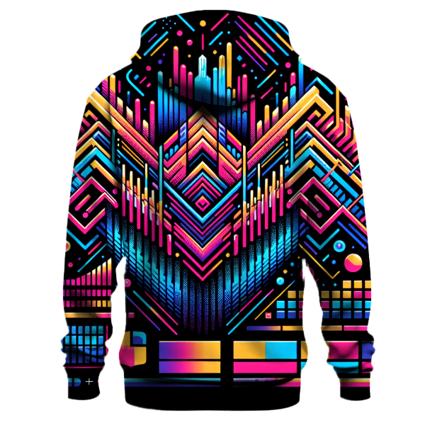 Retro Pulse Rhythm Hoodie