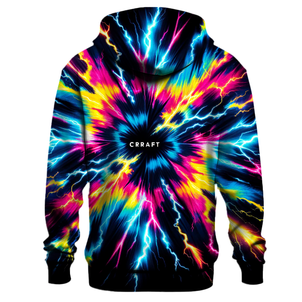 Electric Rainbow Burst Hoodie