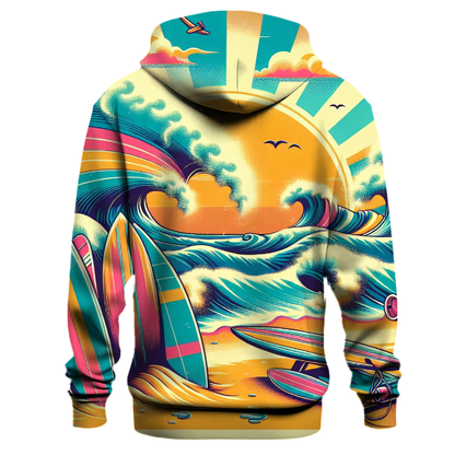 Wave Rider Retro Hoodie