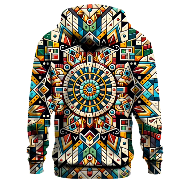 Vibrant Tribal Mosaic Hoodie