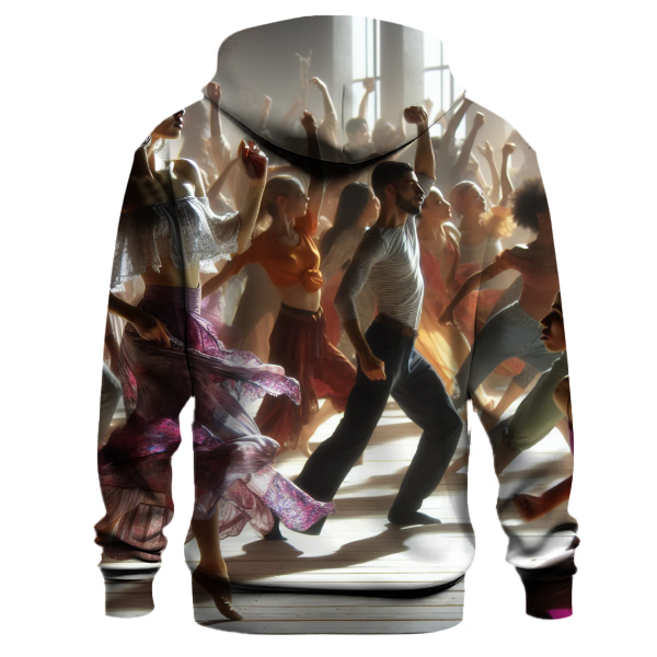 Dancing In Motion Hoodie Embroidered Hoodies