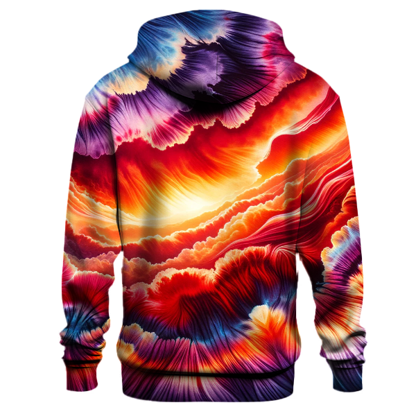 Fiery Sunset Drip Hoodie