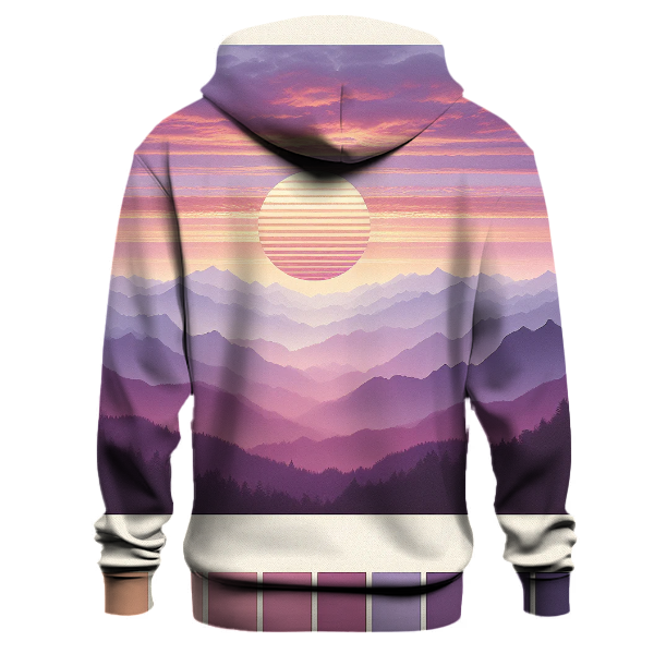 Majestic Mountain Dawn Hoodie Lightweight Hoodies