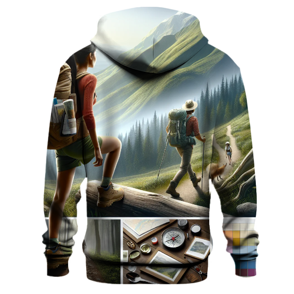 Hiking - Mountain Trail Explorer Hoodie