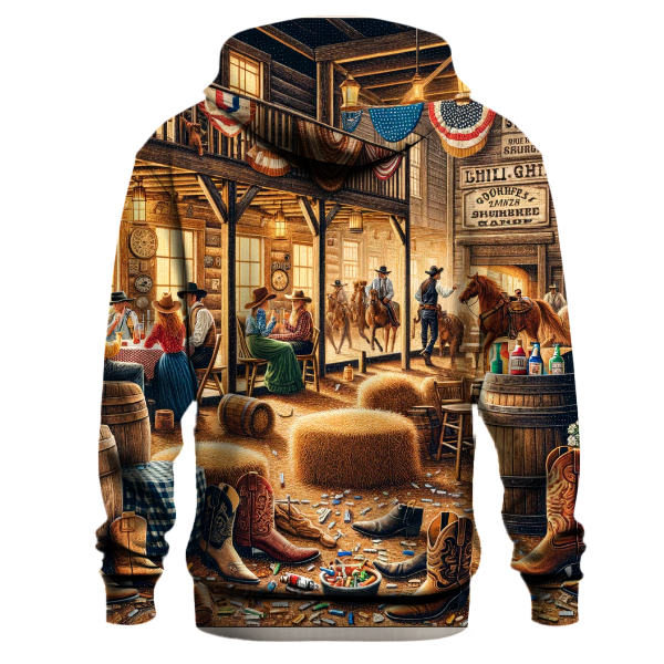 Old West Christmas Gathering Hoodie