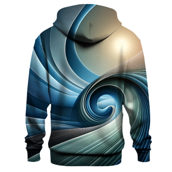 Modern Abstract Waves Hoodie