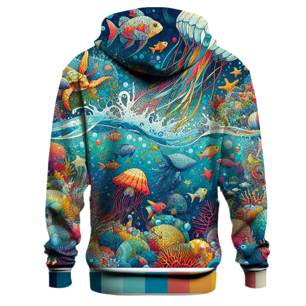 Whimsical Sea Creatures Hoodie