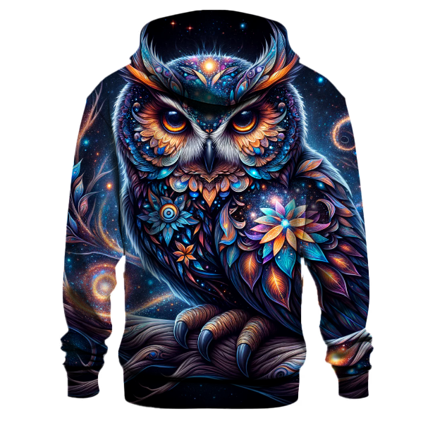 Cosmic Owl Wisdom Hoodie