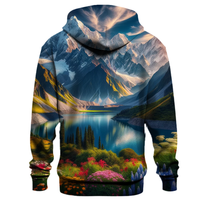 Serene Mountain Landscape Hoodie