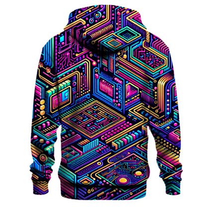 Retro Future Flux Design Hoodie Custom Hoodies