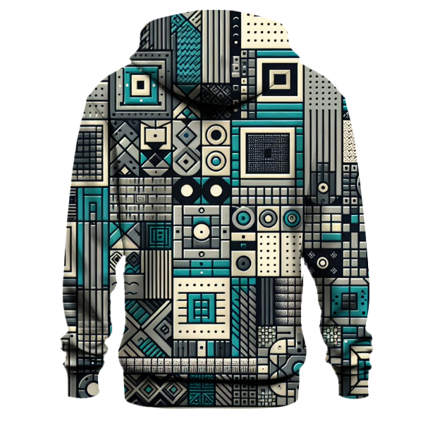 Retro Grid Glaze Hoodie