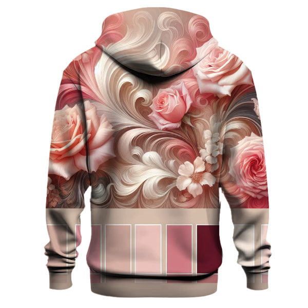 Elegant Rose Garden Tie-dye Hoodie