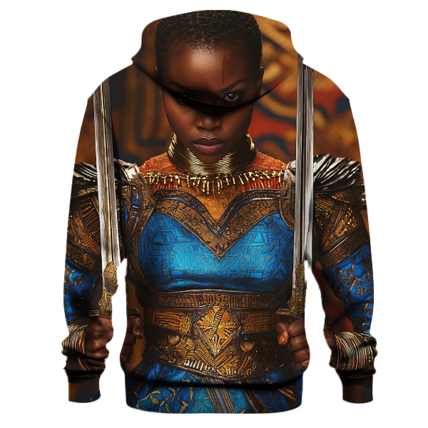 Michaela Coel: Fierce Defiance of the Wakandan Warrior Queen Hoodie