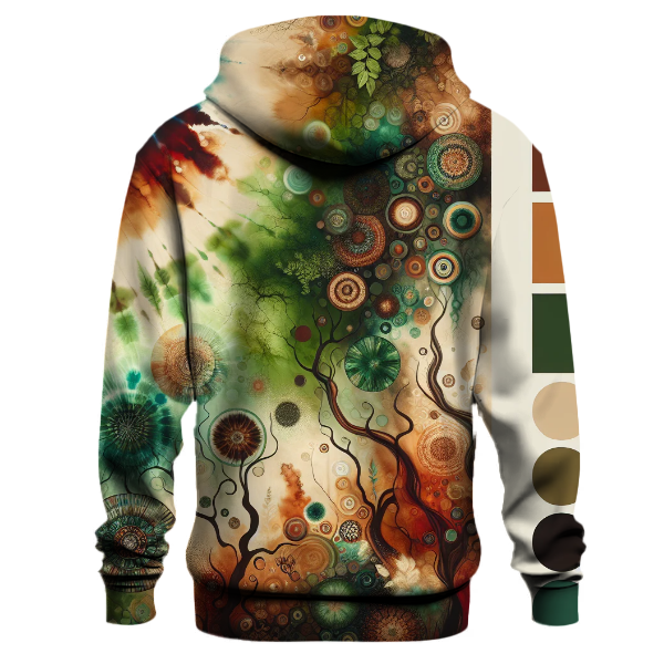 Whimsical Woodland Tie-Dye Hoodie