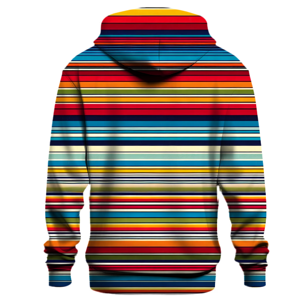 Vintage Rainbow Stripes Hoodie