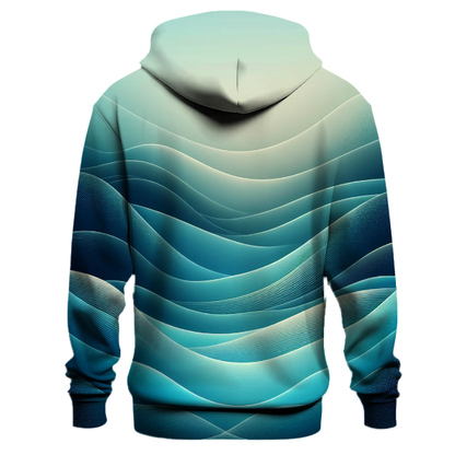 Ethereal Ocean Wave Gradient Hoodie Lightweight Hoodies