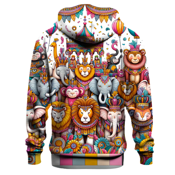 Whimsical Jungle Parade Hoodie