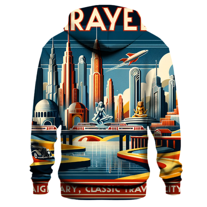 Vintage Travel Poster Hoodie