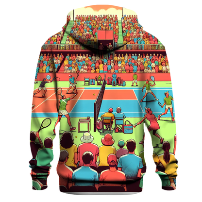 Tennis Match Excitement Hoodie