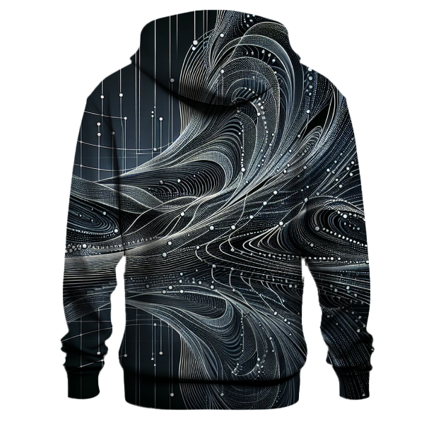 Digital Wave Reflection Hoodie