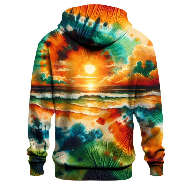 Tropical Paradise Tie-Dye Hoodie