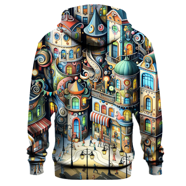 Whimsical Cityscape Hoodie