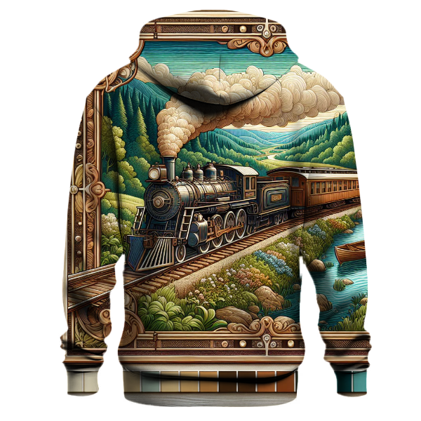 Vintage Railway Journey Hoodie