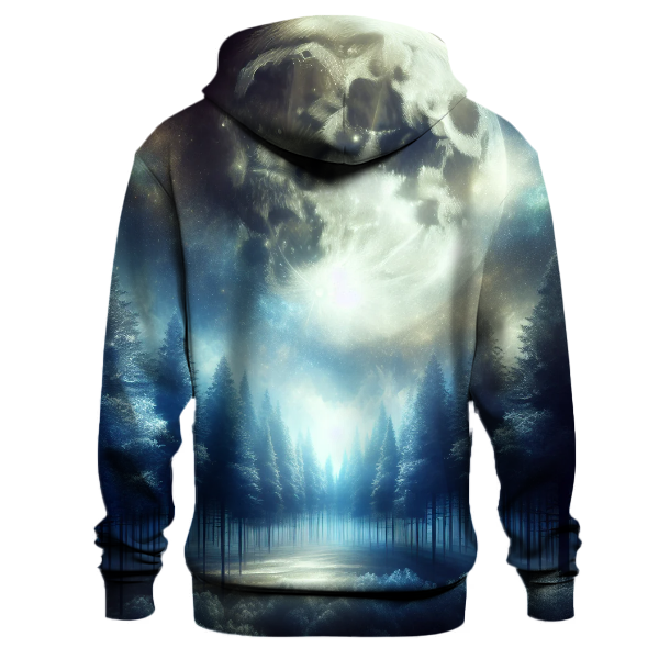 Ethereal Moonlit Forest Hoodie