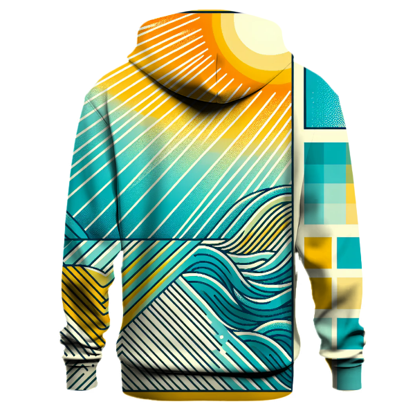 Sun-kissed Waves Hoodie Pullover Hoodies