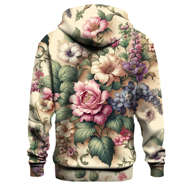 Vintage Floral Pattern Hoodie